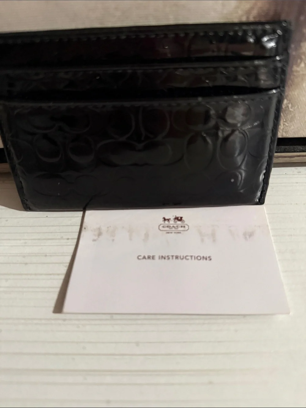 Coach black card holder